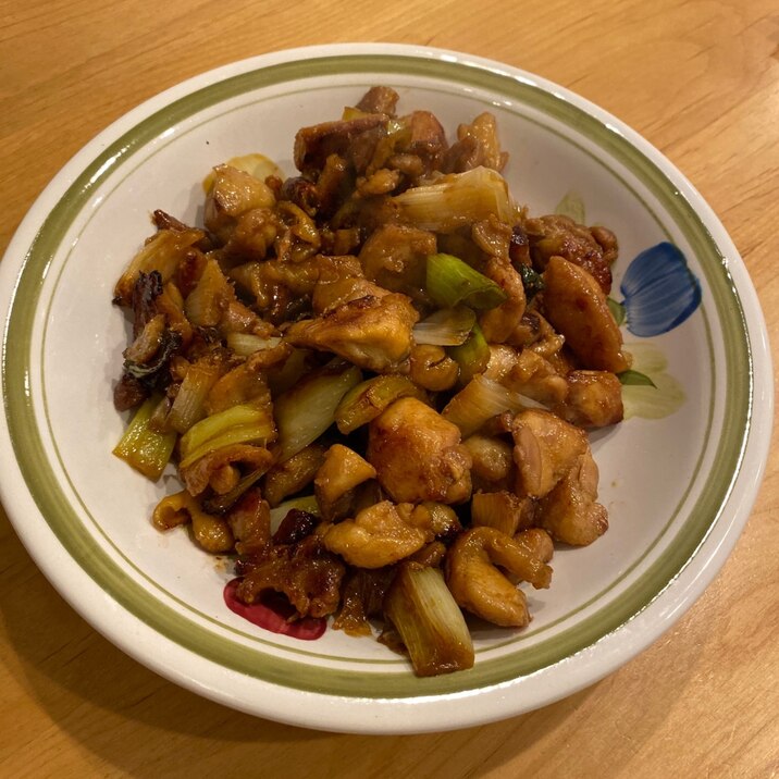 鶏もも肉と長ネギの焼き鳥風